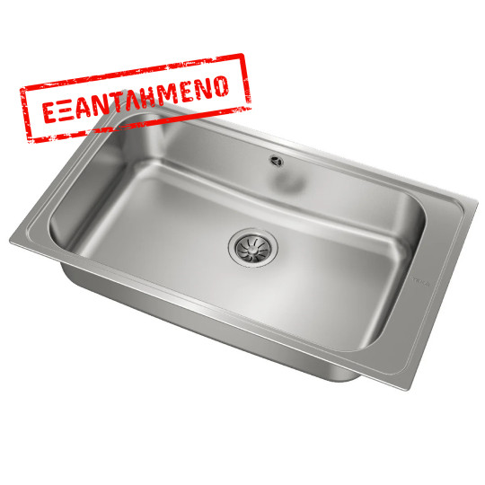 Νεροχύτης Inox TEKA 1 Γούρνα  για Ένθετη Τοποθέτηση 86x50cm ΒΑΗΙΑ 1B TOTAL 11127004