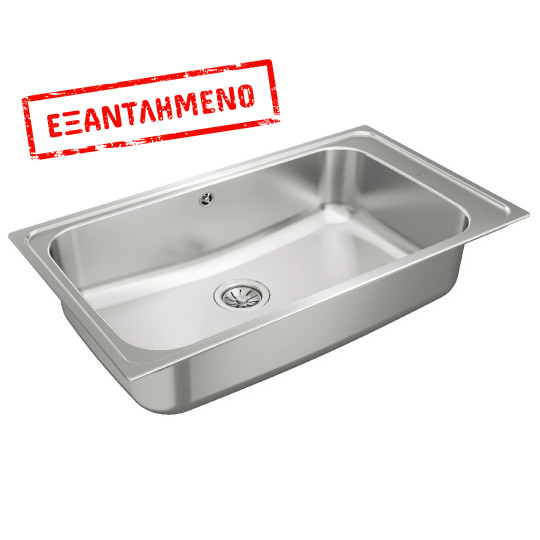 Νεροχύτης Inox TEKA 1 Γούρνα  για Ένθετη Τοποθέτηση 86x50cm ΒΑΗΙΑ 1B TOTAL 11127004