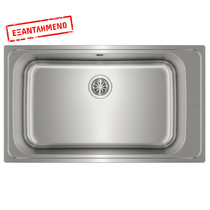 Νεροχύτης Inox TEKA 1 Γούρνα  για Ένθετη Τοποθέτηση 86x50cm ΒΑΗΙΑ 1B TOTAL 11127004