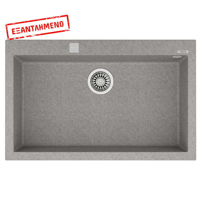Νεροχύτης απο Συνθετικό Γρανίτη TEKA 1 Γούρνα για Ένθετη Τοποθέτηση79x50cm FORSQUARE 2B MAESTRO Γκρι 115230001