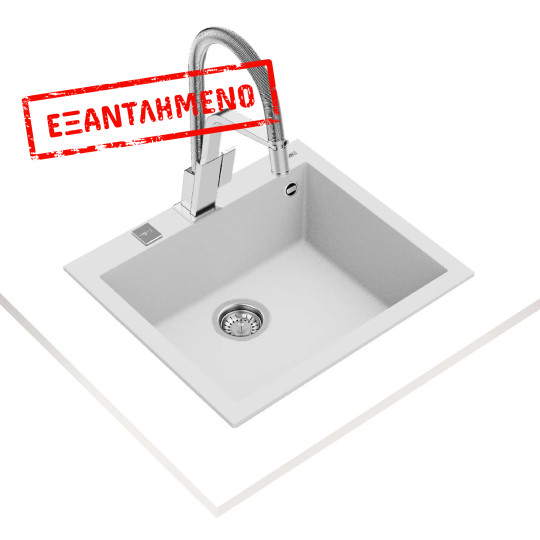 Νεροχύτης απο Συνθετικό Γρανίτη TEKA 1 Γούρνα για Ένθετη Τοποθέτηση 57x50cm FORSQUARE 50 MAESTRO Λευκός 115230009 Νεροχύτης απο Συνθετικό Γρανίτη TEKA 1 Γούρνα για Ένθετη Τοποθέτηση 57x50cm FORSQUARE 50 MAESTRO Λευκός 115230009