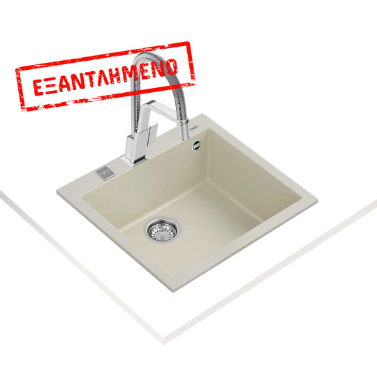 Νεροχύτης απο Συνθετικό Γρανίτη TEKA 1 Γούρνα για Ένθετη Τοποθέτηση 57x50cm FORSQUARE 50 MAESTRO Κρεμ 115230008 Νεροχύτης απο Συνθετικό Γρανίτη TEKA 1 Γούρνα για Ένθετη Τοποθέτηση 57x50cm FORSQUARE 50 MAESTRO Κρεμ 115230008