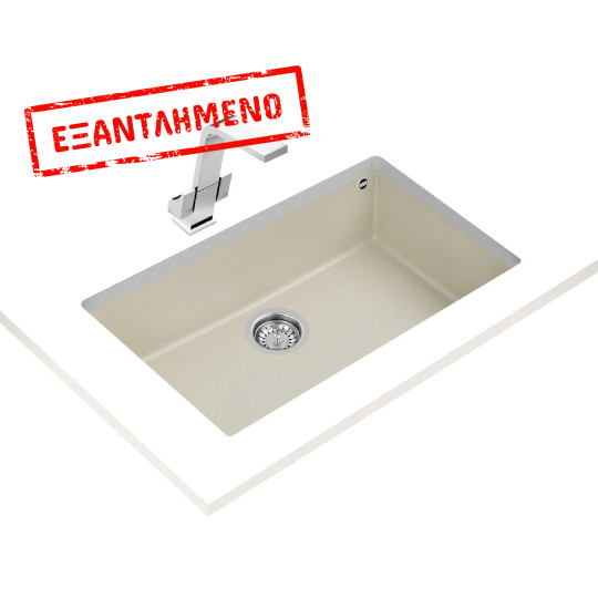 Νεροχύτης απο Συνθετικό Γρανίτη TEKA 1 Γούρνα για Υποκαθήμενη Τοποθέτηση 76x44cm SQUARE 72 MAESTRO Κρεμ 115230018 Νεροχύτης απο Συνθετικό Γρανίτη TEKA 1 Γούρνα για Υποκαθήμενη Τοποθέτηση 76x44cm SQUARE 72 MAESTRO Κρεμ 115230018