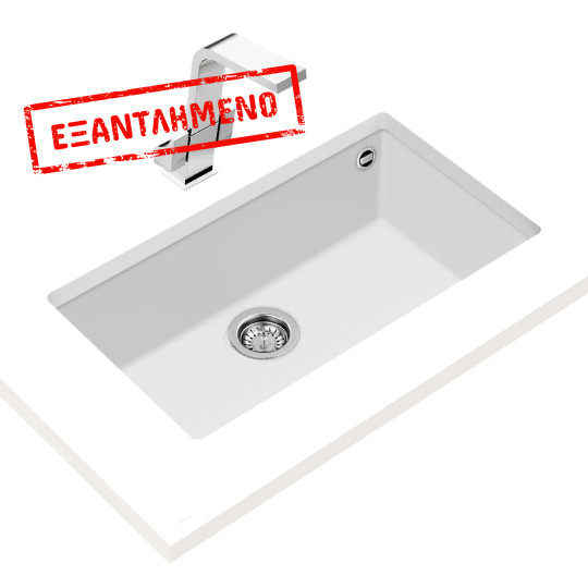 Νεροχύτης απο Συνθετικό Γρανίτη TEKA 1 Γούρνα για Υποκαθήμενη Τοποθέτηση 76x44cm SQUARE 72 MAESTRO Λευκός 115230019 Νεροχύτης απο Συνθετικό Γρανίτη TEKA 1 Γούρνα για Υποκαθήμενη Τοποθέτηση 76x44cm SQUARE 72 MAESTRO Λευκός 115230019