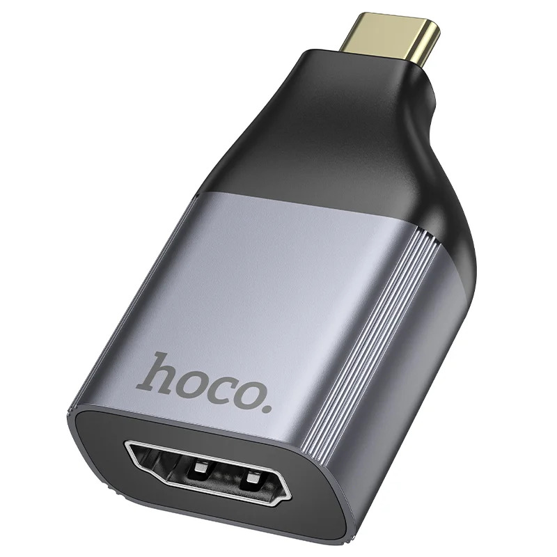 Αντάπτορας Hoco UA33 USB-C σε HDMI 4K 30Hz (3840 x 2160P) Θηλυκό Γκρι