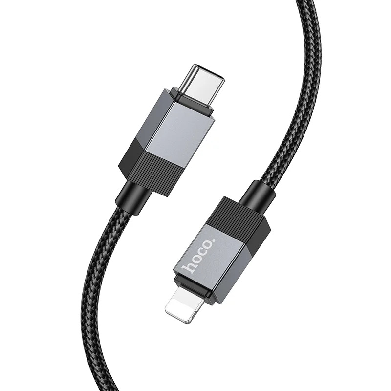 Καλώδιο Hoco X110 Honorific USB-C σε Lightning 27W Braided Μαύρο 1m Καλώδιο Hoco X110 Honorific USB-C σε Lightning 27W Braided Μαύρο 1m