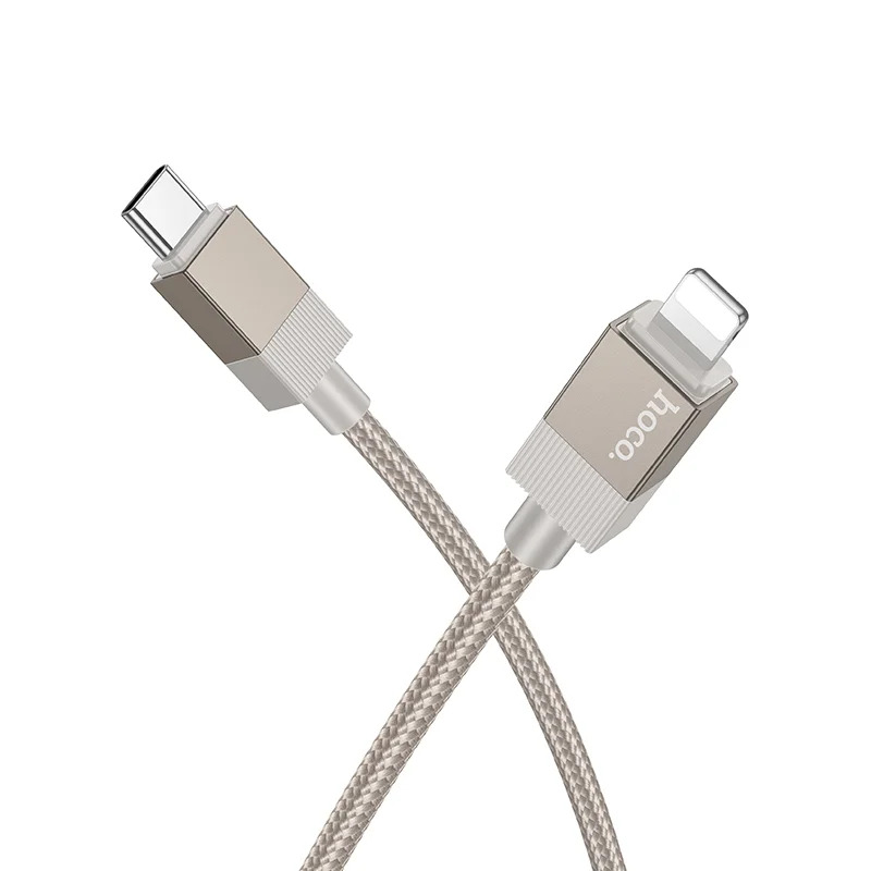 Καλώδιο Hoco X110 Honorific USB-C σε Lightning 27W Braided Χρυσό 1m Καλώδιο Hoco X110 Honorific USB-C σε Lightning 27W Braided Χρυσό 1m