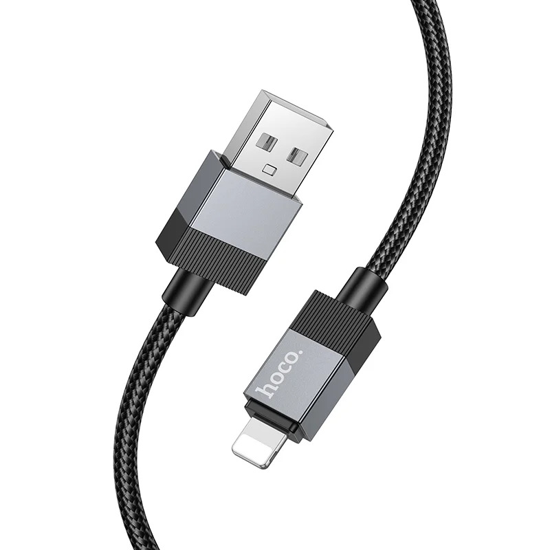 Καλώδιο Hoco X110 Honorific USB-A σε Lightning 2.4A Braided Μαύρο 1m Καλώδιο Hoco X110 Honorific USB-A σε Lightning 2.4A Braided Μαύρο 1m