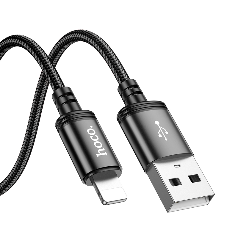 Καλώδιο σύνδεσης X89 Wind USB-A σε Lightning 2.4A Braided Μαύρο 2m Καλώδιο σύνδεσης X89 Wind USB-A σε Lightning 2.4A Braided Μαύρο 2m