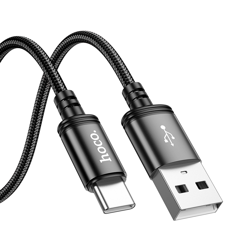 Καλώδιο σύνδεσης Hoco X89 Wind USB-A σε USB-C 3A Braided Μαύρο 2m Καλώδιο σύνδεσης Hoco X89 Wind USB-A σε USB-C 3A Braided Μαύρο 2m