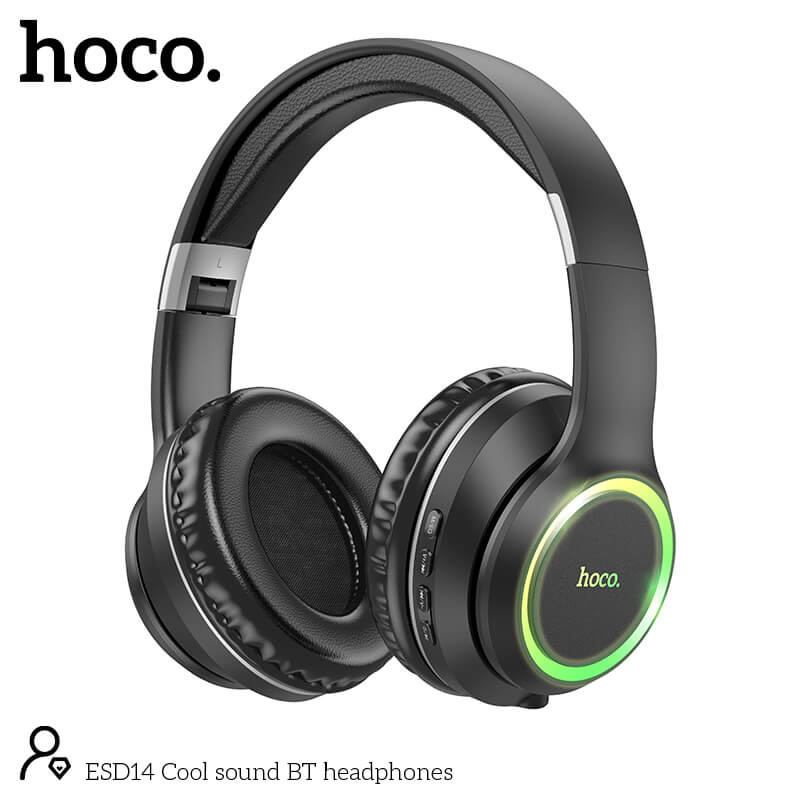 Wireless Ακουστικά Stereo Hoco. ESD14 Cool V5.3 200mAh με Κουμπία Λειτουργιών και Ενσωματωμένο Μικρόφωνο Μαύρα Wireless Ακουστικά Stereo Hoco. ESD14 Cool V5.3 200mAh με Κουμπία Λειτουργιών και Ενσωματωμένο Μικρόφωνο Μαύρα