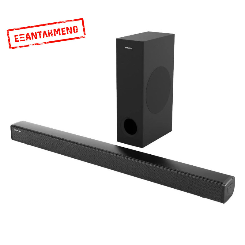 Soundbar Sencor SSB 5500BW 2.1CH με Ασύρματο Subwoofer, 160W, Bluetooth 5.3, HDMI ARC, Optical, USB