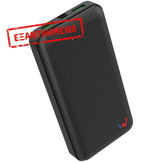 Power Bank Wonder WX20C 20000mAh 20W με 2 x USB-A και 1 x USB-C Εξόδους Μαύρο Power Bank Wonder WX20C 20000mAh 20W με 2 x USB-A και 1 x USB-C Εξόδους Μαύρο