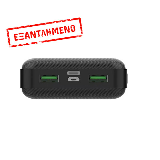 Power Bank Wonder WX20C 20000mAh 20W με 2 x USB-A και 1 x USB-C Εξόδους Μαύρο Power Bank Wonder WX20C 20000mAh 20W με 2 x USB-A και 1 x USB-C Εξόδους Μαύρο