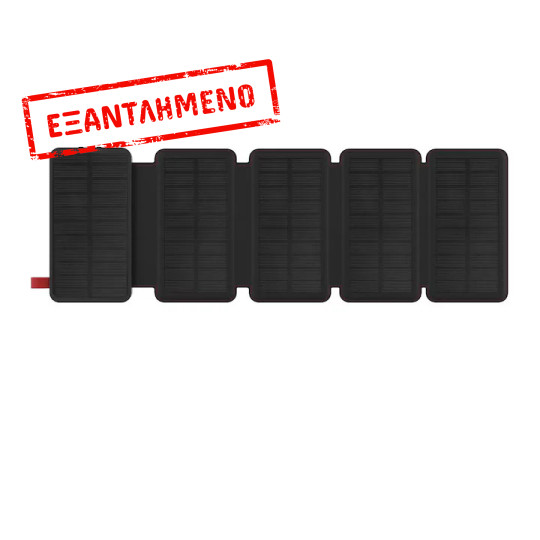 Ηλιακό Power Bank Wonder WX10S 10000mAh 5V/2A 7.5W με 5 Ηλιακά Πάνελ, 2 x USB-A και 1 x USB-C Έξοδο και Φακό Μαύρο Ηλιακό Power Bank Wonder WX10S 10000mAh 5V/2A 7.5W με 5 Ηλιακά Πάνελ, 2 x USB-A και 1 x USB-C Έξοδο και Φακό Μαύρο