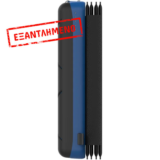 Ηλιακό Power Bank Wonder WX20S 20000mAh 5V/2A 7.5W με 5 Ηλιακά Πάνελ, 2 x USB-A και 1 x USB-C Έξοδο και Φακό Μαύρο