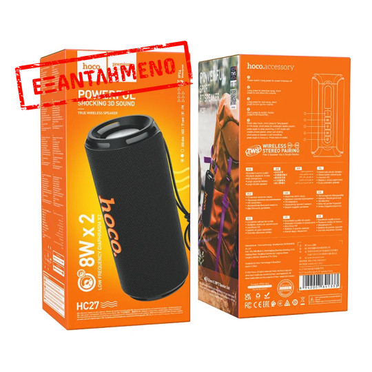 Φορητό Ηχείο Wireless Hoco HC27 Soundful Sports BT 5.4 1500mAh 16W με FM, TF card, USB, AUX Μαύρο Φορητό Ηχείο Wireless Hoco HC27 Soundful Sports BT 5.4 1500mAh 16W με FM, TF card, USB, AUX Μαύρο
