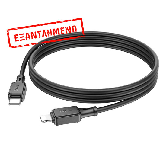 Καλώδιο Hoco X101 Silicon Assistant USB-C σε Lightning Fast Charging 27W Μαύρο 1m Καλώδιο Hoco X101 Silicon Assistant USB-C σε Lightning Fast Charging 27W Μαύρο 1m