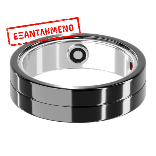 Smart Ring Maxcom mRing MR100 No.11 (Εσωτερική Διάμετρος 20.7mm) IP68 με Μετρητή Παλμών, Ύπνου, Θερμίδες, Βήματα Μαύρο