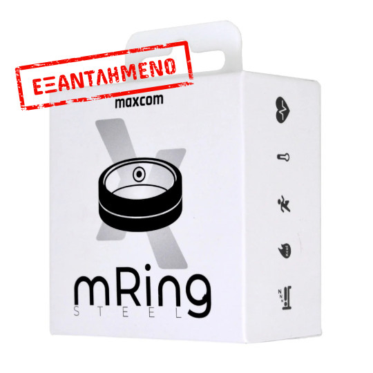 Smart Ring Maxcom mRing MR100 No.11 (Εσωτερική Διάμετρος 20.7mm) IP68 με Μετρητή Παλμών, Ύπνου, Θερμίδες, Βήματα Χρυσό