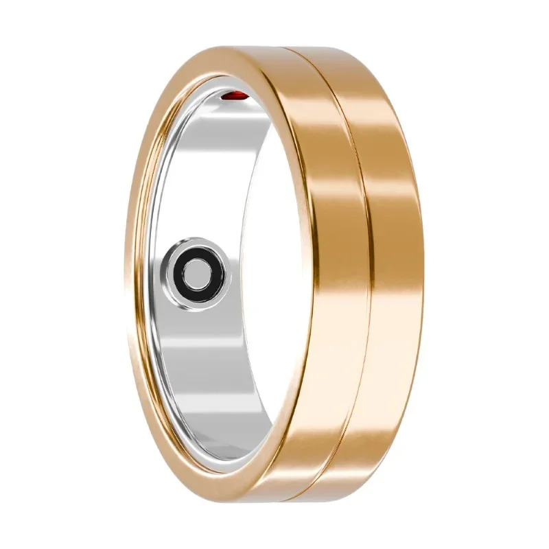 Smart Ring Maxcom mRing MR100 No.13 (Εσωτερική Διάμετρος 22.3mm) IP68 με Μετρητή Παλμών, Ύπνου, Θερμίδες, Βήματα Χρυσό