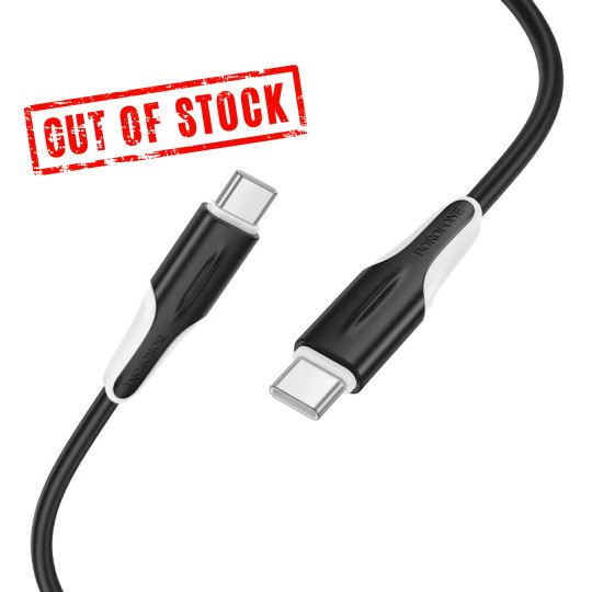 Cable Borofone BX119 USB-C to USB-C 60W Black 1m