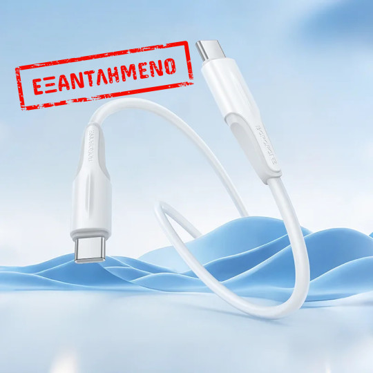 Καλώδιο Borofone BX119 USB-C σε USB-C 60W Λευκό 1m Καλώδιο Borofone BX119 USB-C σε USB-C 60W Λευκό 1m