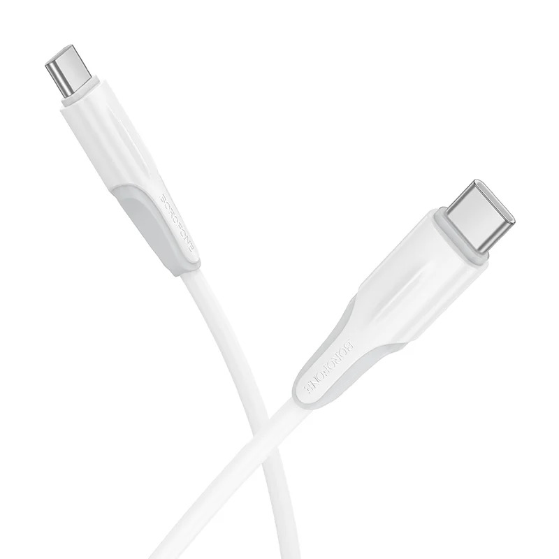 Καλώδιο Borofone BX119 USB-C σε USB-C 60W Λευκό 1m Καλώδιο Borofone BX119 USB-C σε USB-C 60W Λευκό 1m