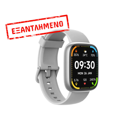Smartwatch Maxcom Ecowatch 6 1.83" 300 mAh IP68 με Δυνατότητα Κλήσεων Silver