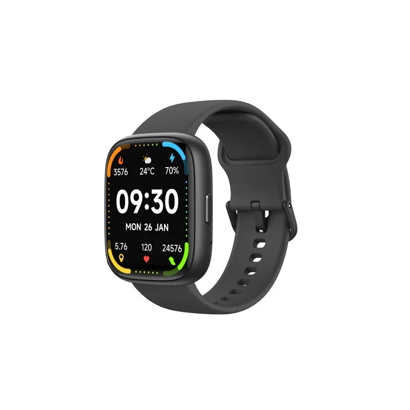 Smartwatch Maxcom Ecowatch 6 1.83" 300 mAh IP68 με Δυνατότητα Κλήσεων Black