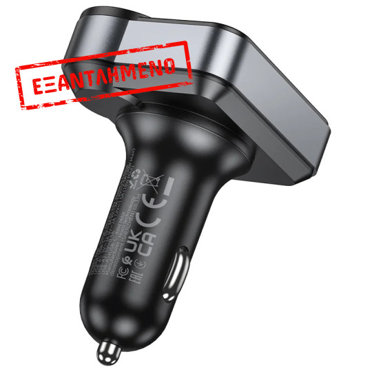 Bluetooth FM Transmitter Hoco E86 Alegria 48W με 2xUSB-A και 1xUSB-C BT 5.4 Υποστηρίζει και Αναπαραγωγή απο TF Card Bluetooth FM Transmitter Hoco E86 Alegria 48W με 2xUSB-A και 1xUSB-C BT 5.4 Υποστηρίζει και Αναπαραγωγή απο TF Card