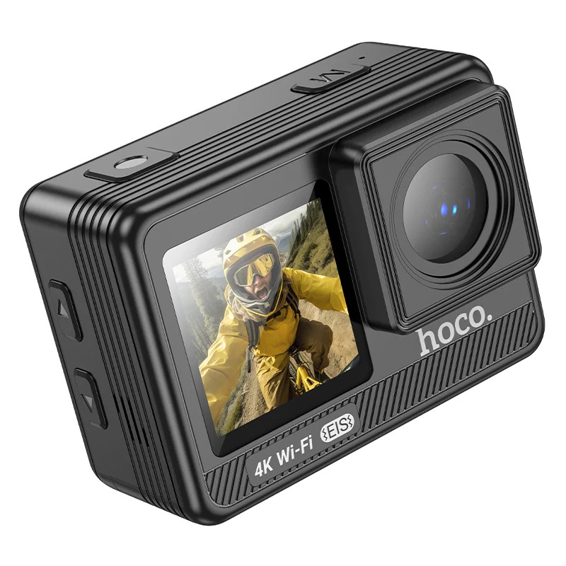 Sports Camera Hoco DV102 4k/30fps Dual Screen 30m Waterproof (με Θήκη) και Wifi