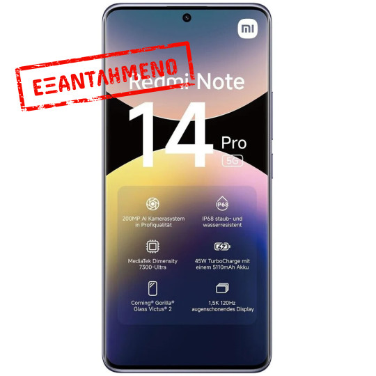 Xiaomi Redmi Note 14 Pro 5G Dual Sim 6.67" 12GB/512GB NFC IP68 Lavender Purple Xiaomi Redmi Note 14 Pro 5G Dual Sim 6.67" 12GB/512GB NFC IP68 Lavender Purple