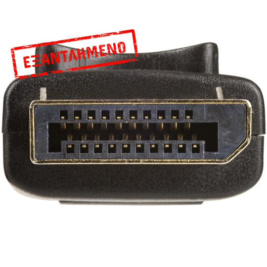 Καλώδιο σύνδεσης Akyga AK-AV-10 DisplayPort Gold Plated Μαύρο 1.8m