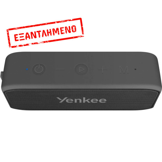 Φορητό Ηχείο Wireless Yenkee YSP 3010BK Mini BT v5.3 TWS 2400mAh 20W με USB-C SD CARD  3.5mm Μαύρο