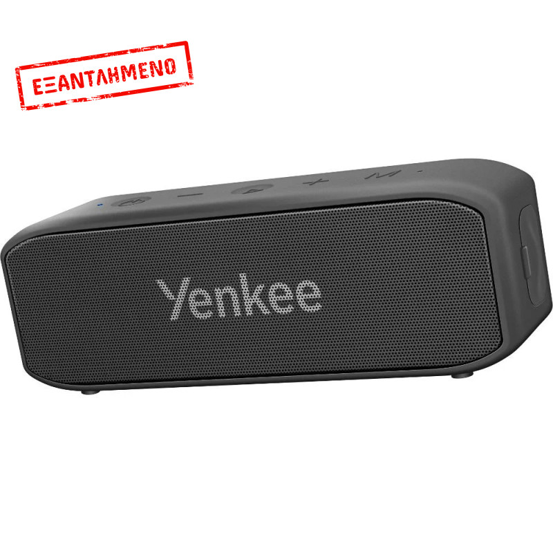Φορητό Ηχείο Wireless Yenkee YSP 3010BK Mini BT v5.3 TWS 2400mAh 20W με USB-C SD CARD  3.5mm Μαύρο