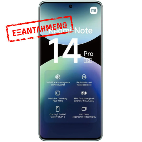 Xiaomi Redmi Note 14 Pro 5G Dual Sim 6.67" 8GB/256GB NFC IP68 Coral Green Xiaomi Redmi Note 14 Pro 5G Dual Sim 6.67" 8GB/256GB NFC IP68 Coral Green