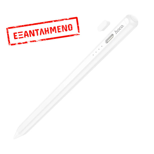 Hoco GM114 Smart Active Pen Συμβατό με iPad 2018 και μετά 130mAh και Διάρκεια Χρήσης έως 14 Ώρες Λευκό
