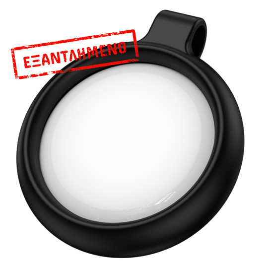 Hoco Tag E100 Anti-Lost Device Μόνο για iOS Συμβατό με Apple Find My Network με Προστατευτική Θήκη με Υποδοχή για Λουράκι Μαύρο