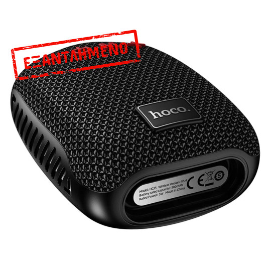 Φορητό Ηχείο Hoco HC35 5W BT v5.4 TF CARD AUX USB FM 500mAh IPX4 με Κλιπ Στήριξης Τιμονιού Μαύρο Φορητό Ηχείο Hoco HC35 5W BT v5.4 TF CARD AUX USB FM 500mAh IPX4 με Κλιπ Στήριξης Τιμονιού Μαύρο