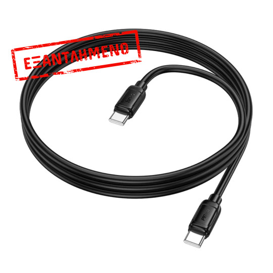 Καλώδιο Hoco X115 Surpass USB-C σε USB-C PD60W 3.0A Μαύρο 1m Καλώδιο Hoco X115 Surpass USB-C σε USB-C PD60W 3.0A Μαύρο 1m