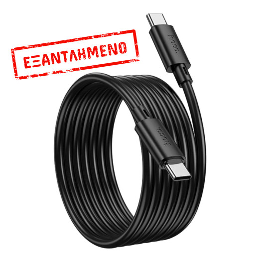 Καλώδιο Hoco X88 Gratified USB-C σε USB-C 60W 3A Μαύρο 2m Καλώδιο Hoco X88 Gratified USB-C σε USB-C 60W 3A Μαύρο 2m