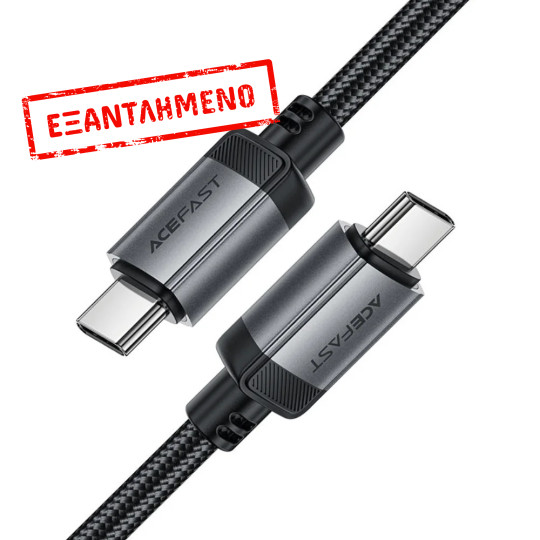 Καλώδιο Acefast C20-03 Μεταλλικό USB-C σε USB-C 60W 20V/3A USB2.0 Braided Μαύρο 1.2m Καλώδιο Acefast C20-03 Μεταλλικό USB-C σε USB-C 60W 20V/3A USB2.0 Braided Μαύρο 1.2m