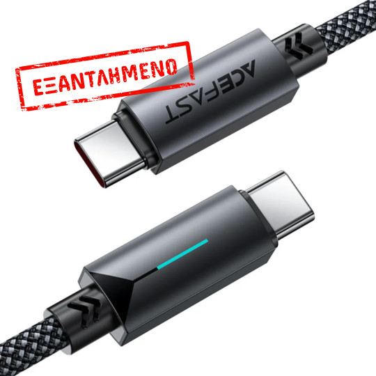 Καλώδιο Acefast C19-03 Μεταλλικό USB-C σε USB-C 60W 3.0A Γρήγορη Φόρτιση USB2.0 με Ένδειξη Φόρτισης Braided Μαύρο 1.2m Καλώδιο Acefast C19-03 Μεταλλικό USB-C σε USB-C 60W 3.0A Γρήγορη Φόρτιση USB2.0 με Ένδειξη Φόρτισης Braided Μαύρο 1.2m