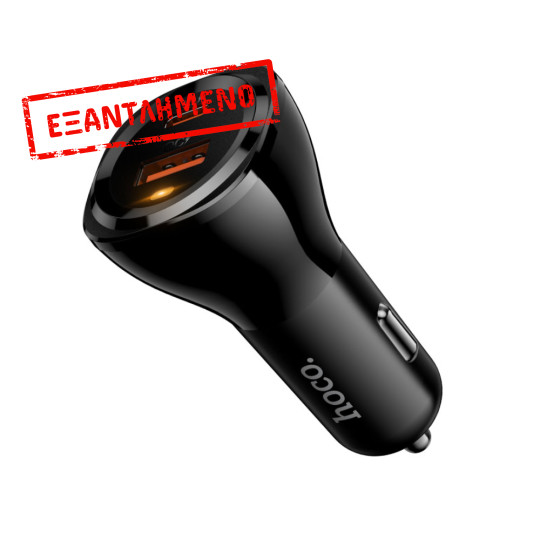 Φορτιστής Αυτοκινήτου Hoco DZ27 48W 1xUSB-C PD30W 1xUSB-A QC3.0 και Ένδειξη Λειτουργίας Μαύρος Φορτιστής Αυτοκινήτου Hoco DZ27 48W 1xUSB-C PD30W 1xUSB-A QC3.0 και Ένδειξη Λειτουργίας Μαύρος
