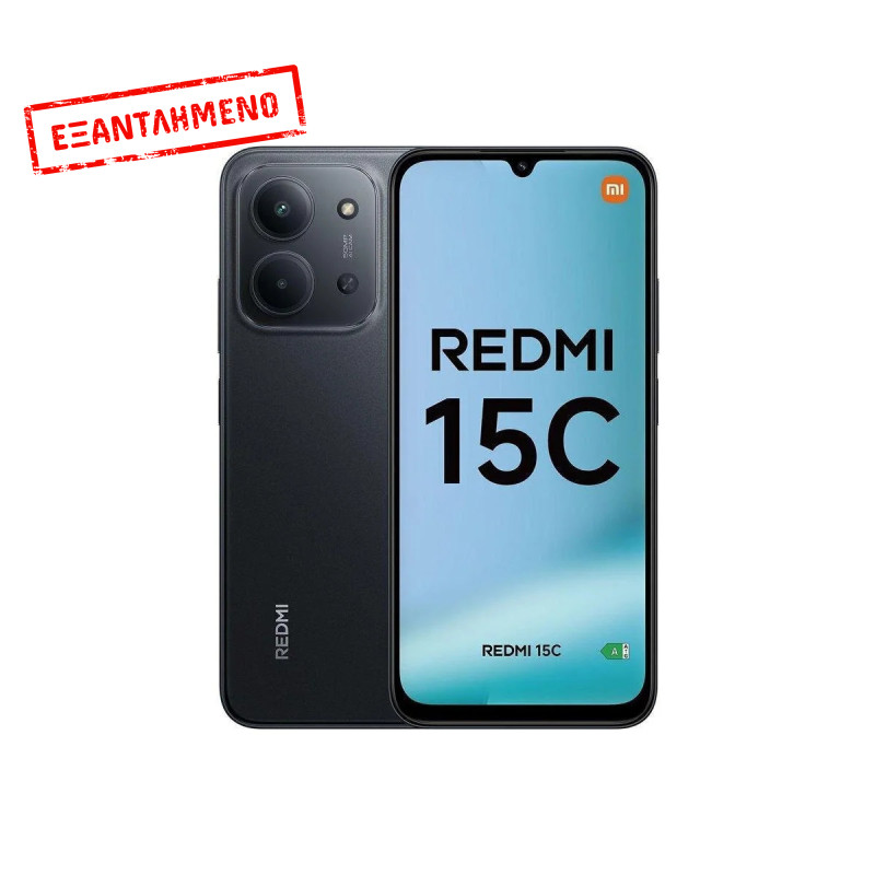Xiaomi Redmi 15C 5G Dual Sim 6.9" 4GB+4GB/256GB NFC IP64 Midnight Black