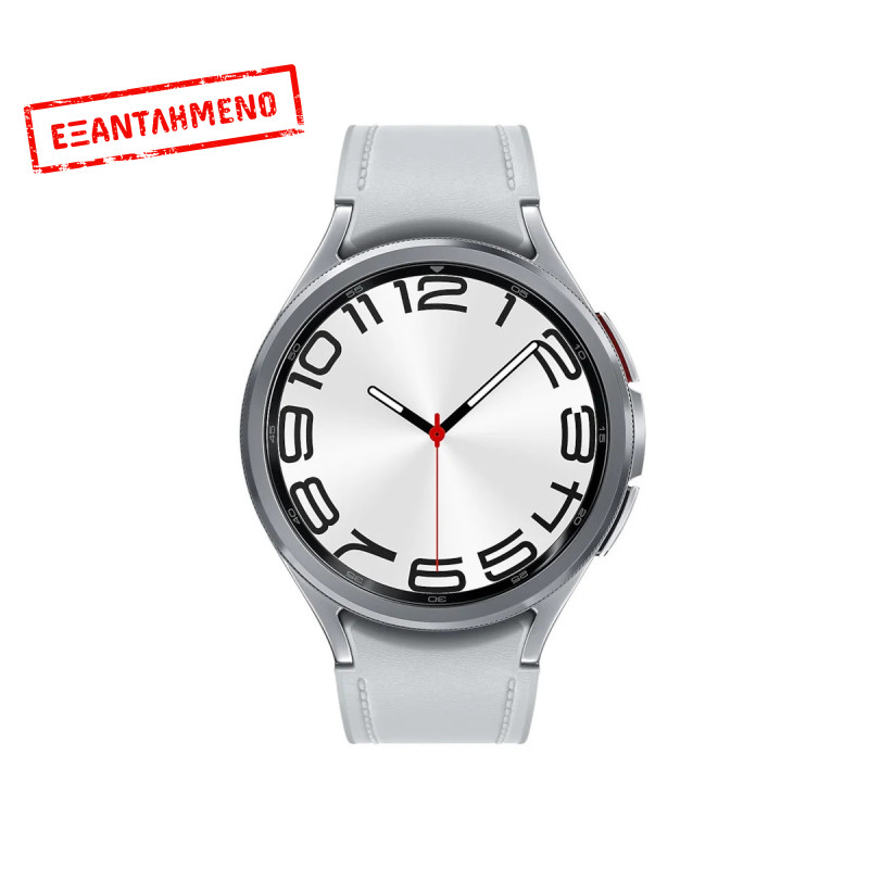 Smartwatch Samsung Galaxy Watch6 Classic R960 1.5" Super AMOLED GPS NFC 5ATM με Δυνατότητα Κλήσεων Silver Smartwatch Samsung Galaxy Watch6 Classic R960 1.5" Super AMOLED GPS NFC 5ATM με Δυνατότητα Κλήσεων Silver