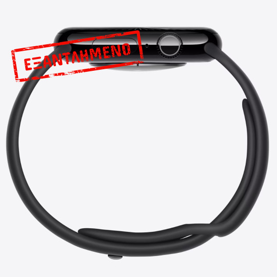 Apple Watch Series 10 Aluminum 42mm GPS NFC IP6X Aluminum Case Jet Black με Sport Band Black