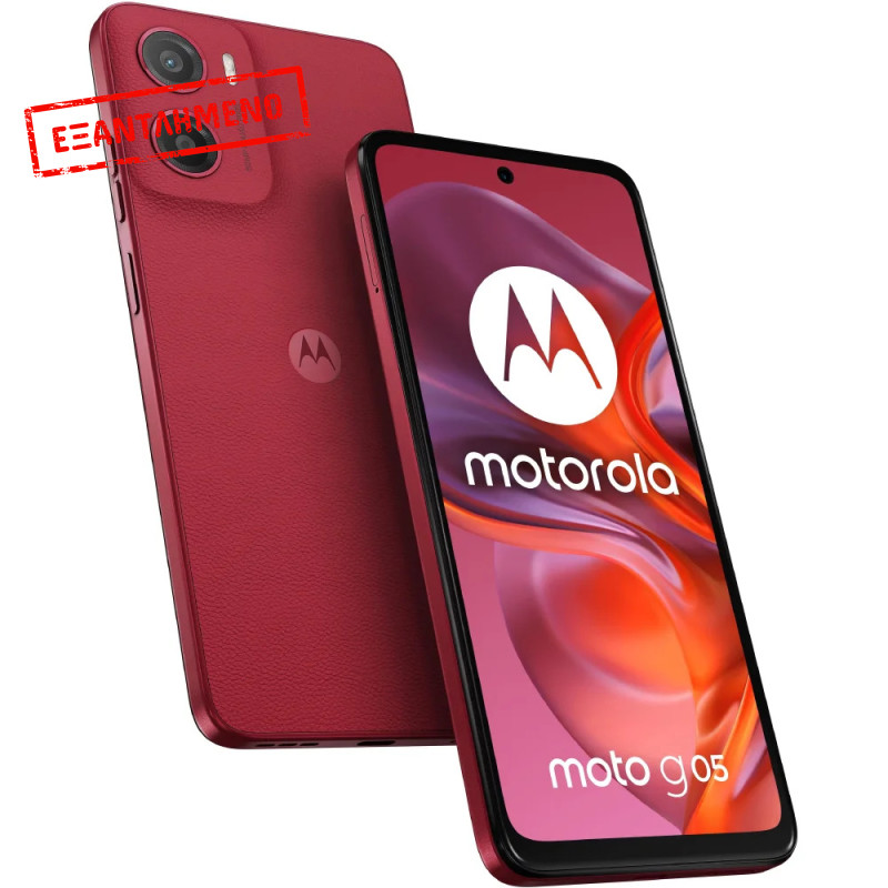 Motorola Moto G05 4G Dual Sim 6.67" 4GB/256GB IP54 Plum Red Motorola Moto G05 4G Dual Sim 6.67" 4GB/256GB IP54 Plum Red