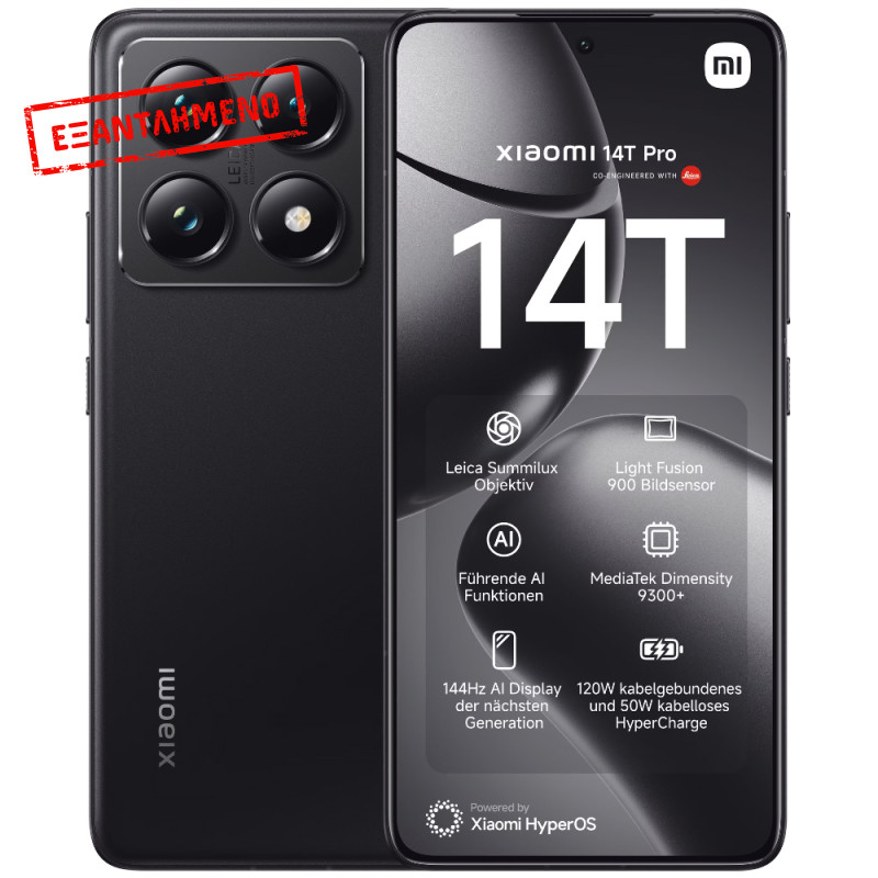 Xiaomi 14T Pro 5G Dual Sim 6.67" 12GB/512GB NFC IP68 Titan Black Xiaomi 14T Pro 5G Dual Sim 6.67" 12GB/512GB NFC IP68 Titan Black